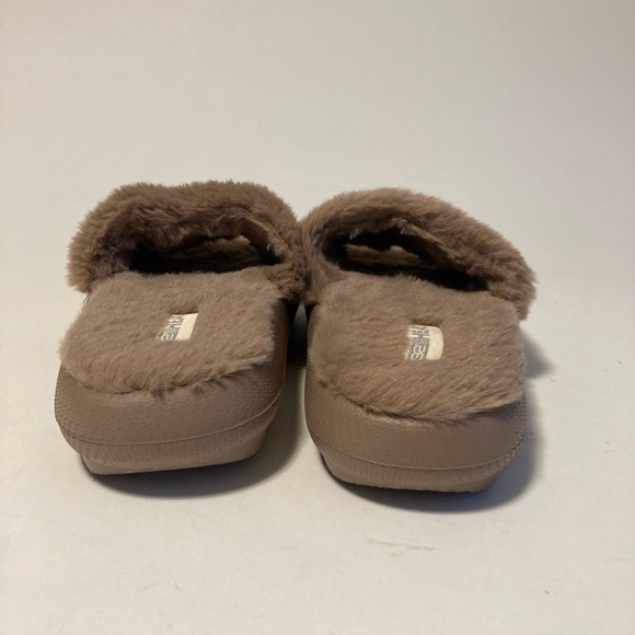 32 Degrees Dust Pink Faux Fur Rubber Outsole Flip Flops Slippers size 7 - Picture 10 of 14